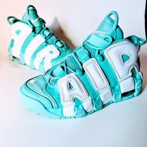 Nike Air More Uptempo GS Island Green Mint Style 415082-300 Size 4.5Y Women 6